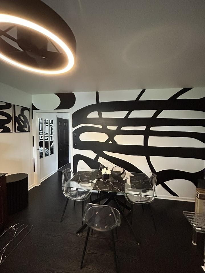 Black & White Statement Wall